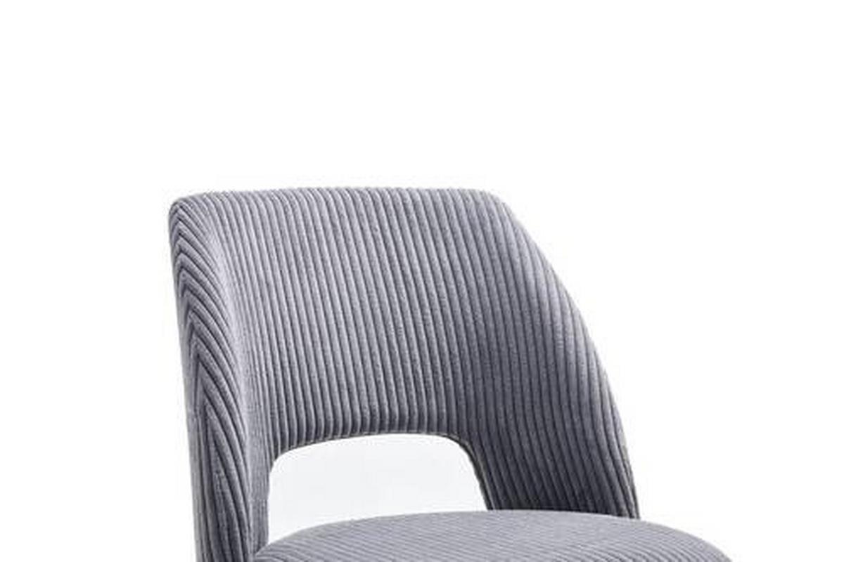 Stuhl Zoe Grau - Schwarz/Grau, LIFESTYLE, Textil/Metall (51/82/57cm) - Mömax
