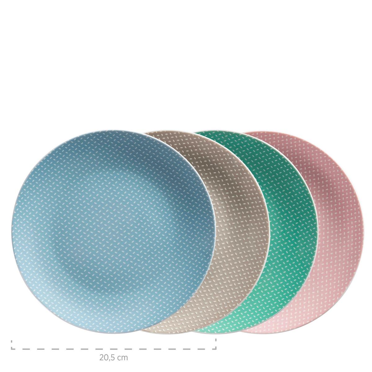 KOMBISERVICE KOMBISERVICE, 934065 - Pastellblau/Hellrosa, Basics, Keramik - Mäser