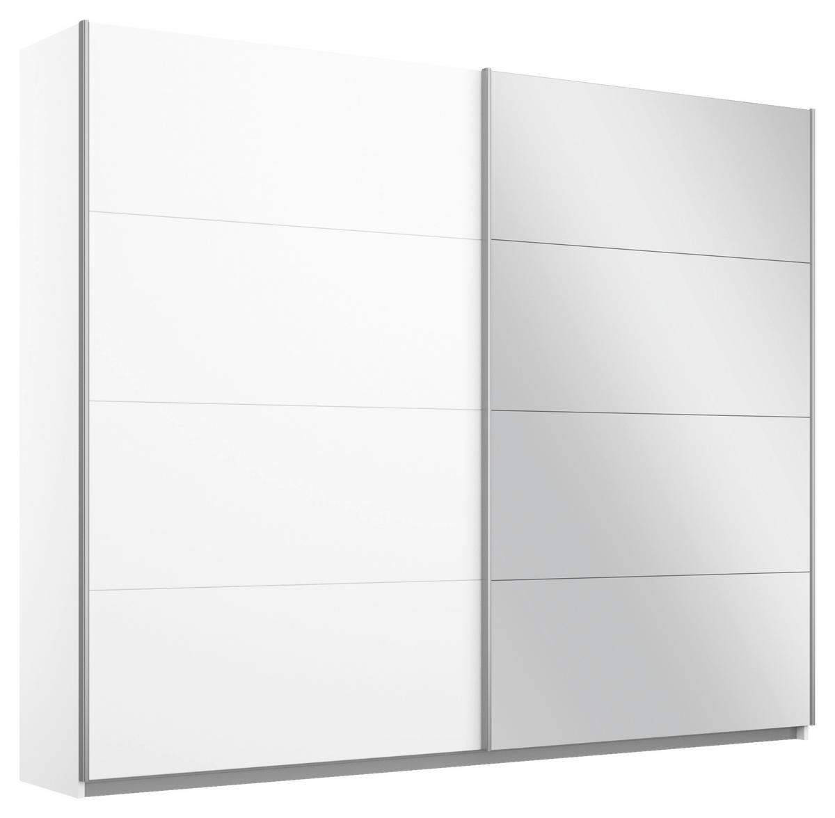 Ormar S Kliznim Vratima Belluno - bijela/boje aluminija, Moderno, drvni materijal/metal (226/230/62cm) - Modern Living