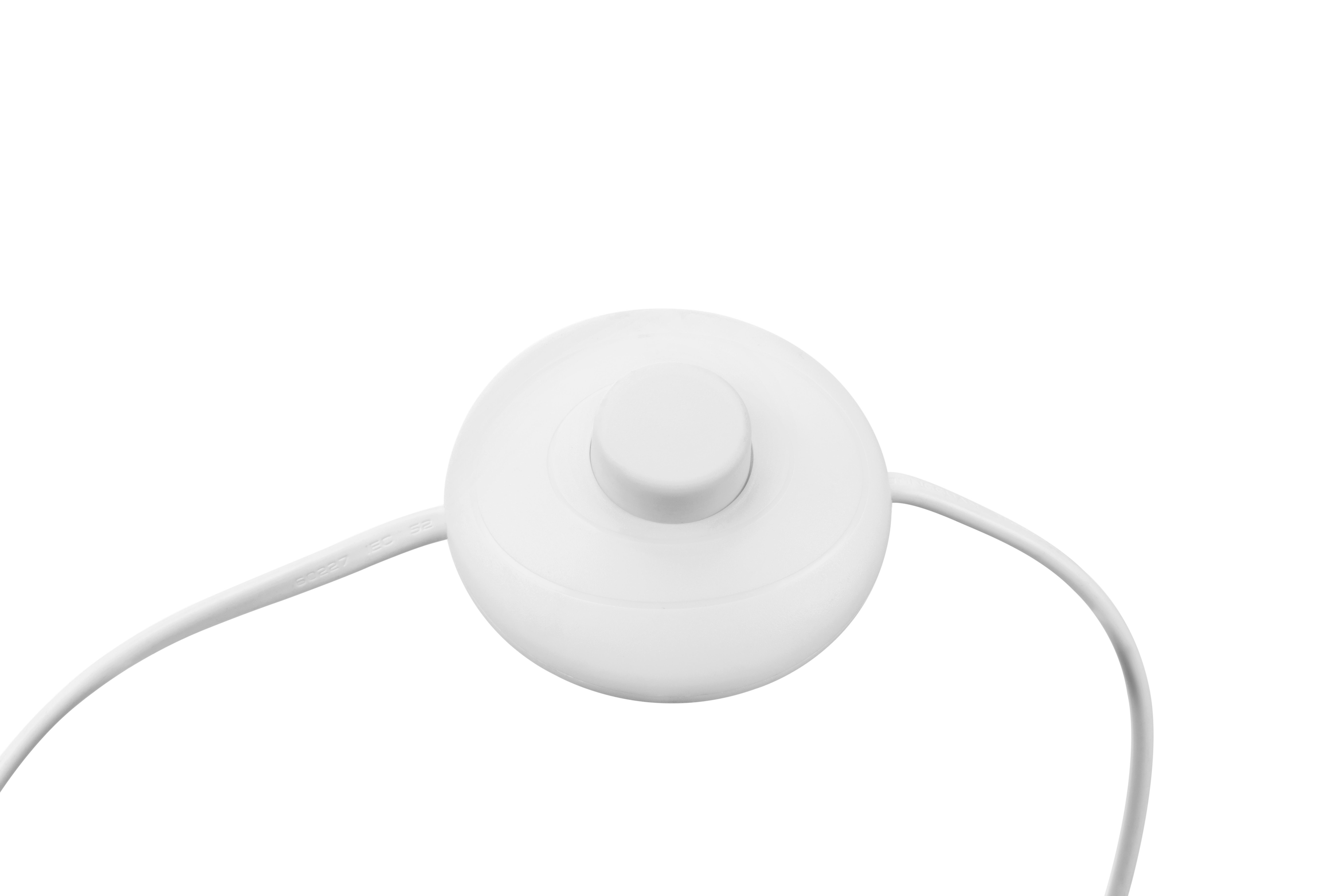 GOLVLAMPA WITE - vit, Modern, metall/textil (35/35/116cm) - Mömax