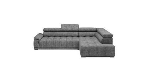 Kutna Garnitura Gremio - siva/crna, Moderno, drvni materijal/drvo (283/206cm) - Modern Living