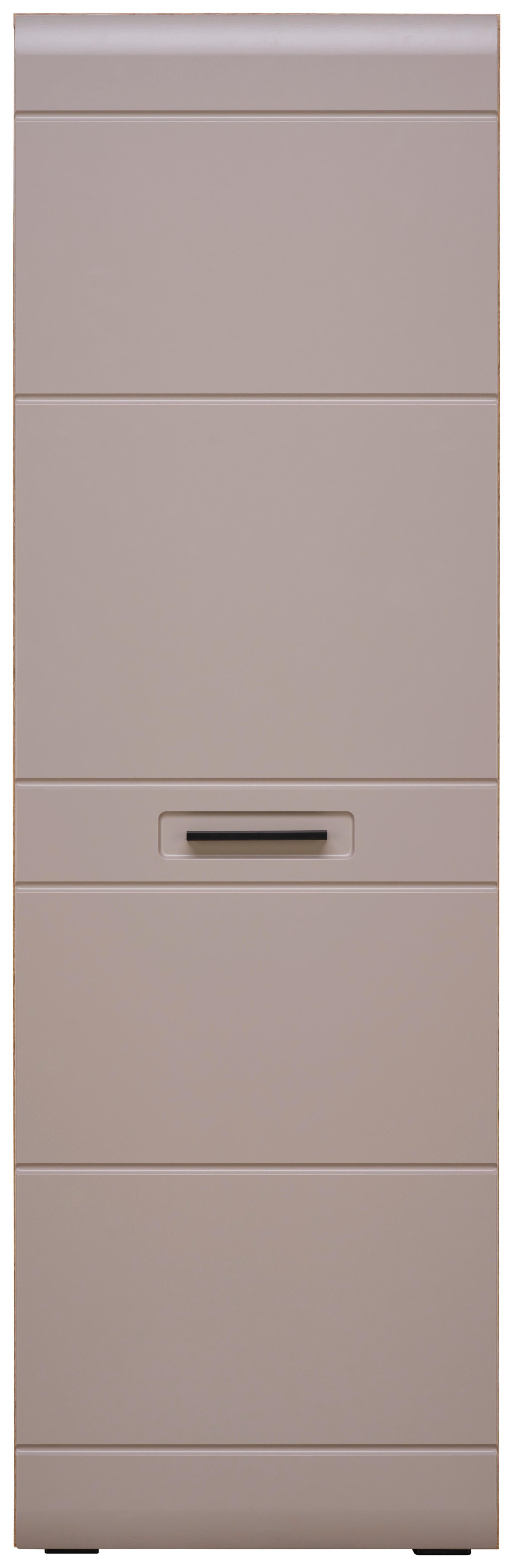 Dulap pentru hol AURIS - culoare lemn stejar/gri, Modern (52/164/37,1cm) - Modern Living