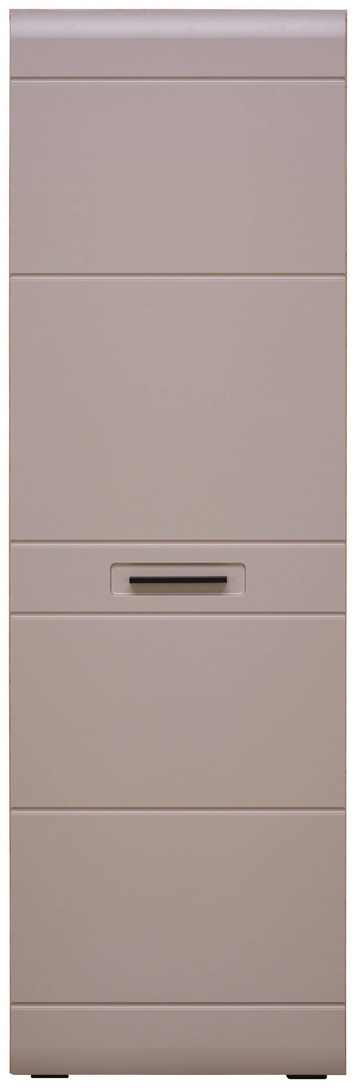 Dulap pentru hol AURIS - culoare lemn stejar/gri, Modern (52/164/37,1cm) - Modern Living