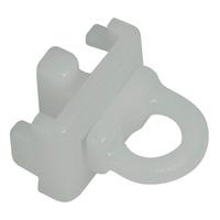 Vorhangschienenzubehör Style in Weiß 4er Pack - Weiß, Kunststoff (1,5/1,4/1,4cm) - Modern Living