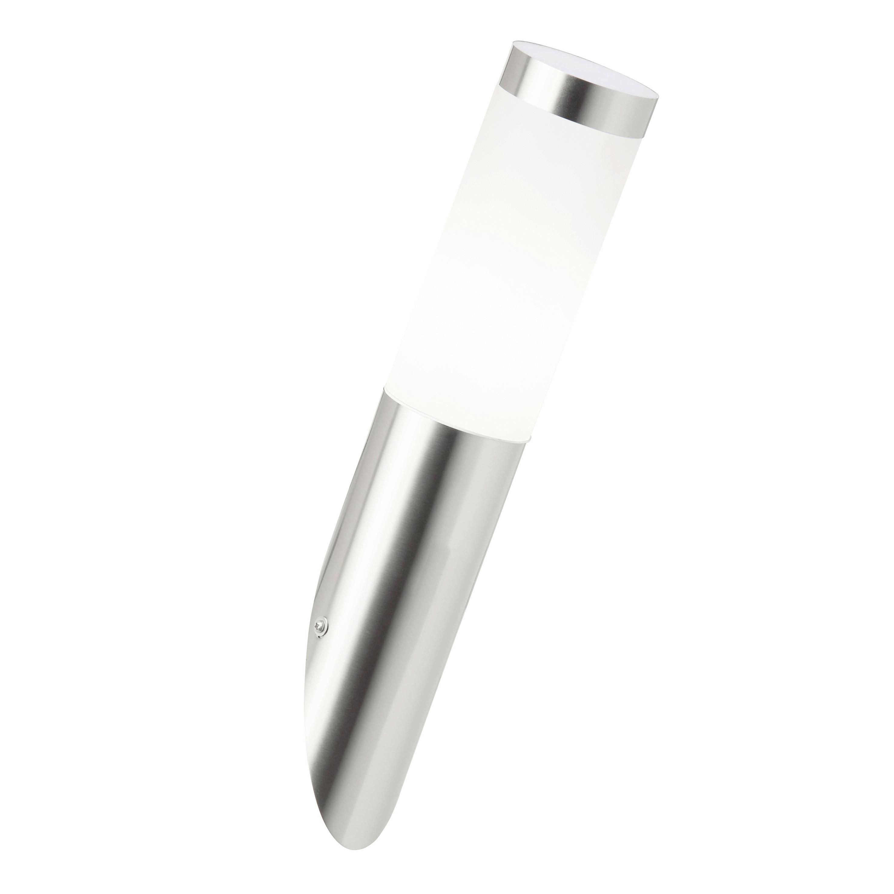 Außenwandleuchte Chorus Edelstahlfarben max. 40 Watt - Edelstahlfarben, KONVENTIONELL, Kunststoff (7,5/39,8cm) - Brilliant