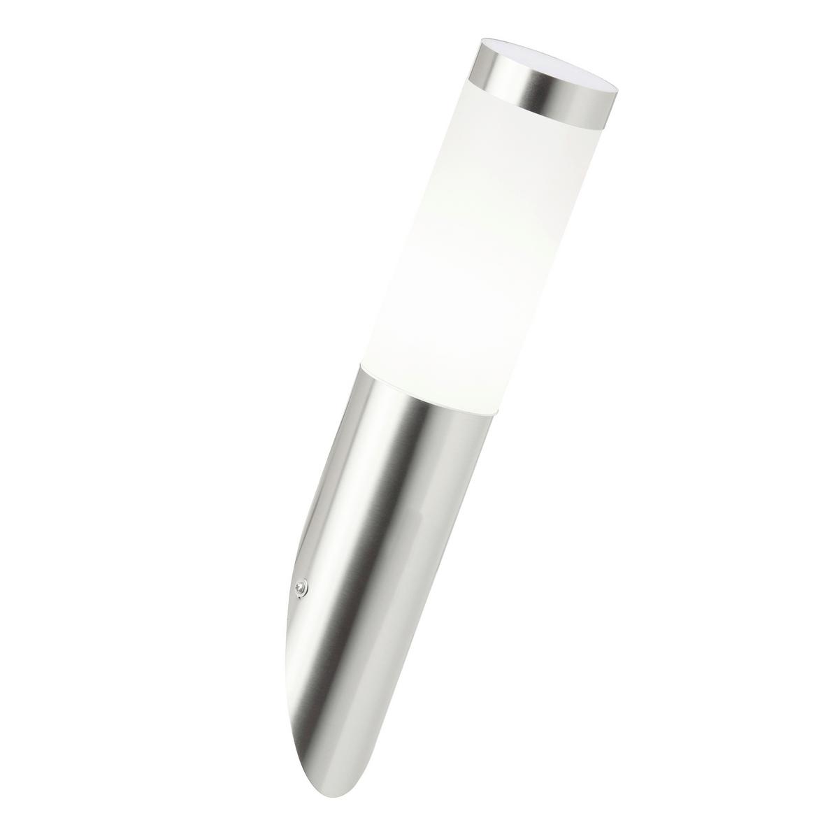 Außenwandleuchte Chorus Edelstahlfarben max. 40 Watt - Edelstahlfarben, KONVENTIONELL, Kunststoff (7,5/39,8cm) - Brilliant