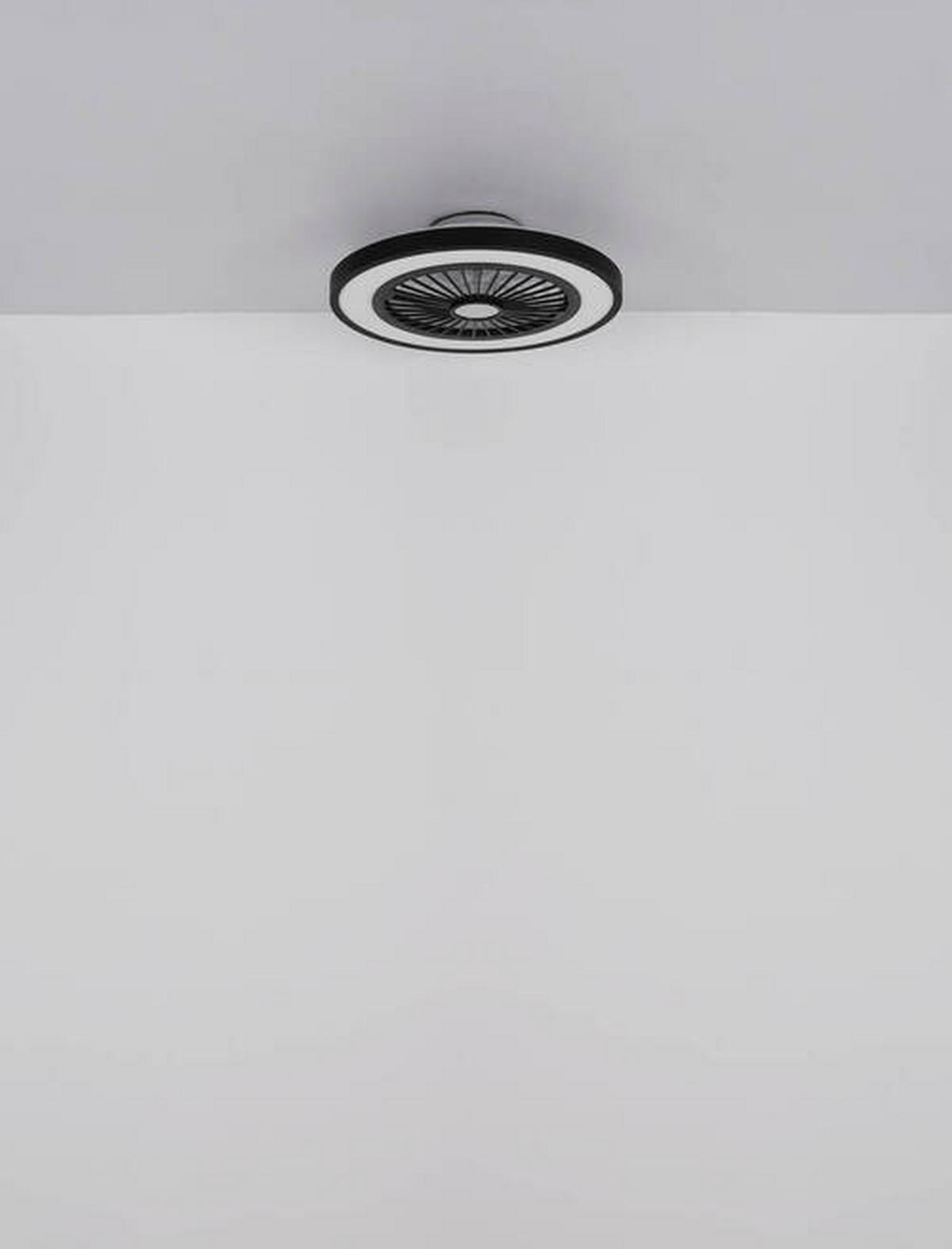 Stropni Ventilator 03653 Bizzak - črna/prosojno, Konvencionalno, kovina/umetna masa (54/15,9cm) - Globo