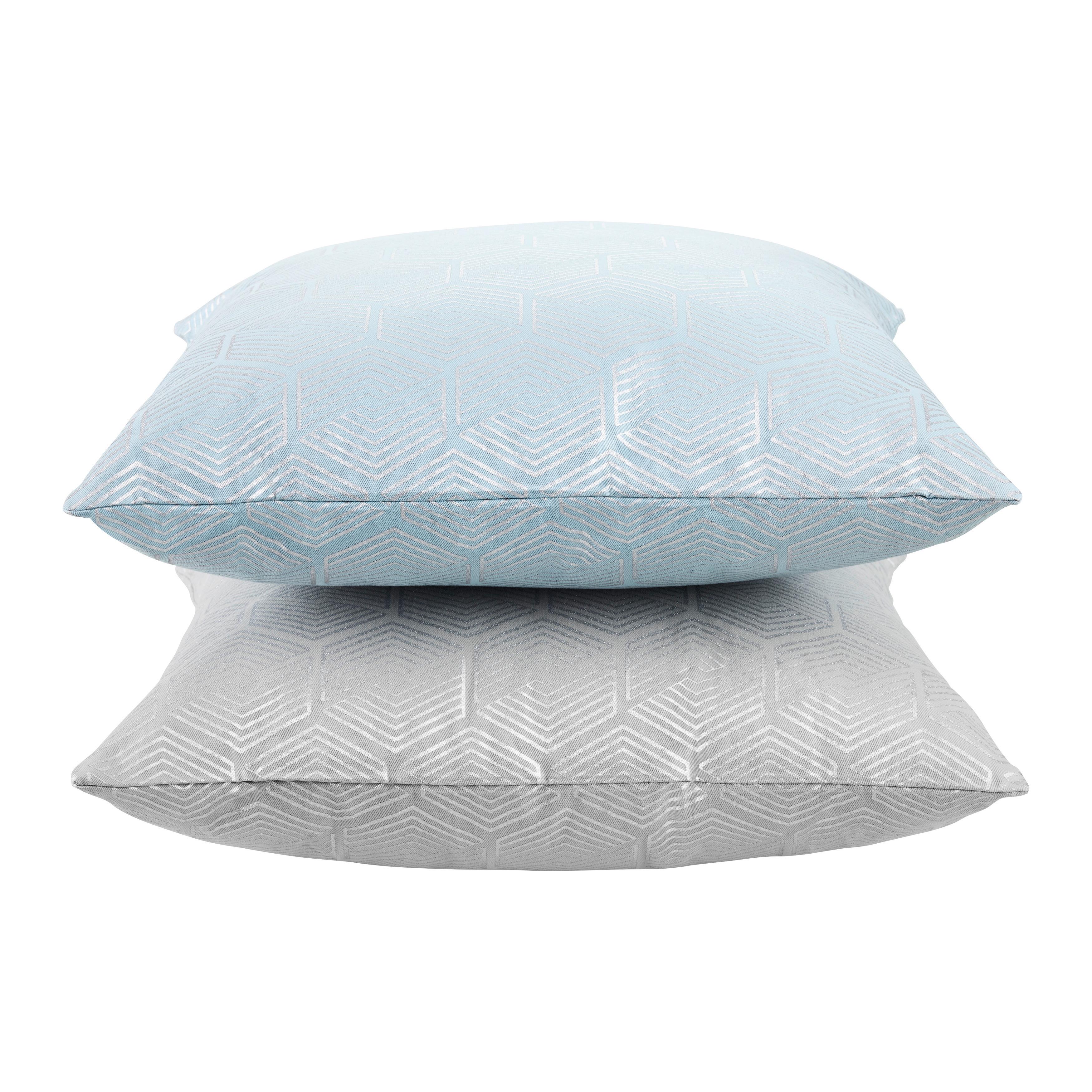 Díszpárna Shiny Grafik 45/45 - ezüstszínű, Romantik / Landhaus, textil (45/45cm) - Mömax