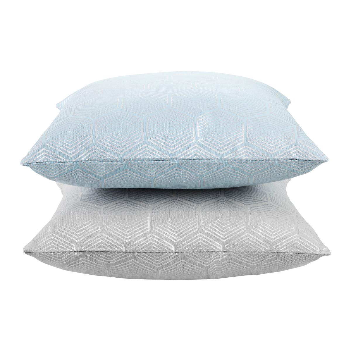 Díszpárna Shiny Grafik 45/45 - ezüstszínű, Romantik / Landhaus, textil (45/45cm) - Mömax