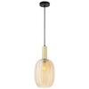 HÄNGLAMPA EMO - bärnstensfärgad/svart, Modern, metall/glas (18/120cm) - Mömax