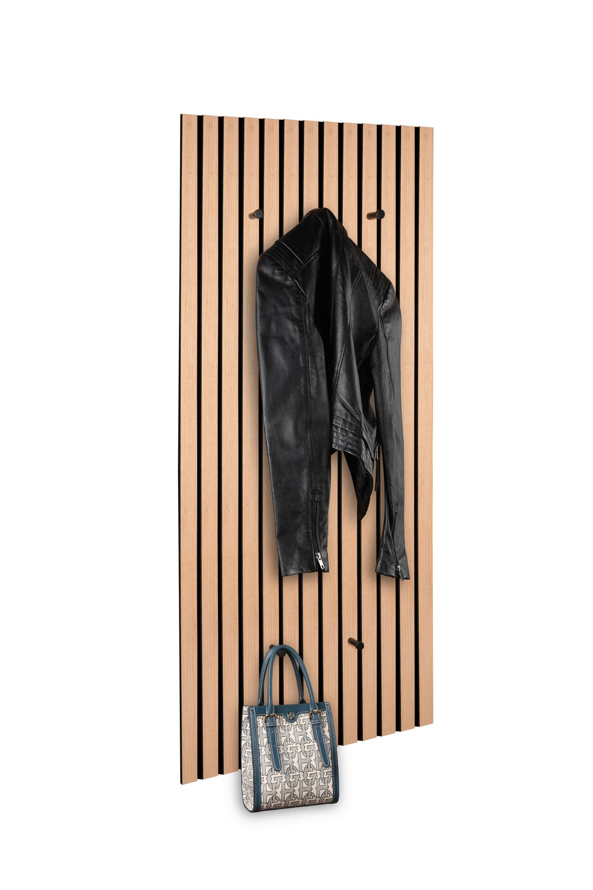 Garderobni Panel Grace Imitacija Hrasta Artisan - hrast artisan, Moderno, tekstil/leseni material (50/125/4cm) - Mömax