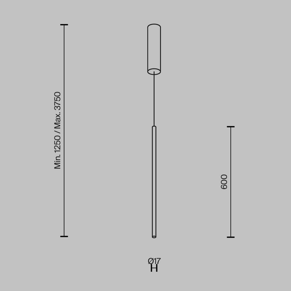 PENDELLEUCHTE HALO - Schwarz, Modern, Metall (1,7/80cm) - MAYTONI