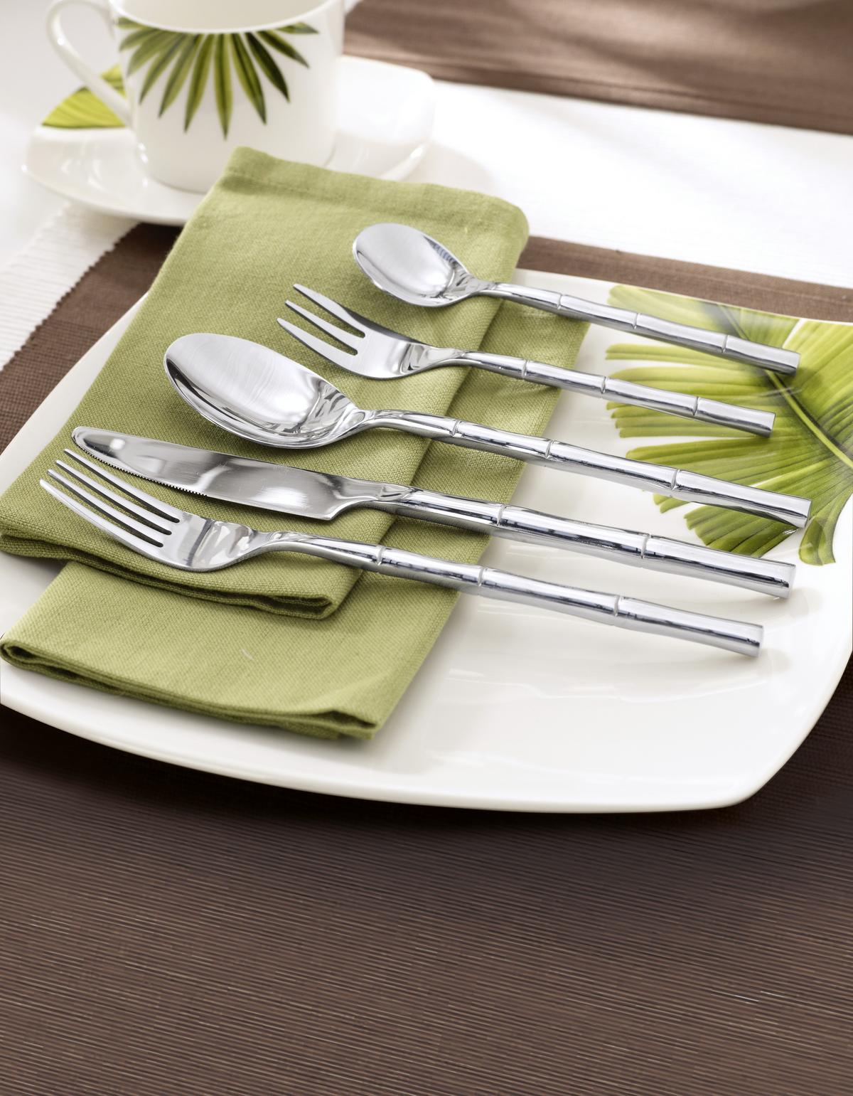 Besteckset Nicole aus Metall, 30-teilig - Edelstahlfarben, LIFESTYLE, Metall - Mömax