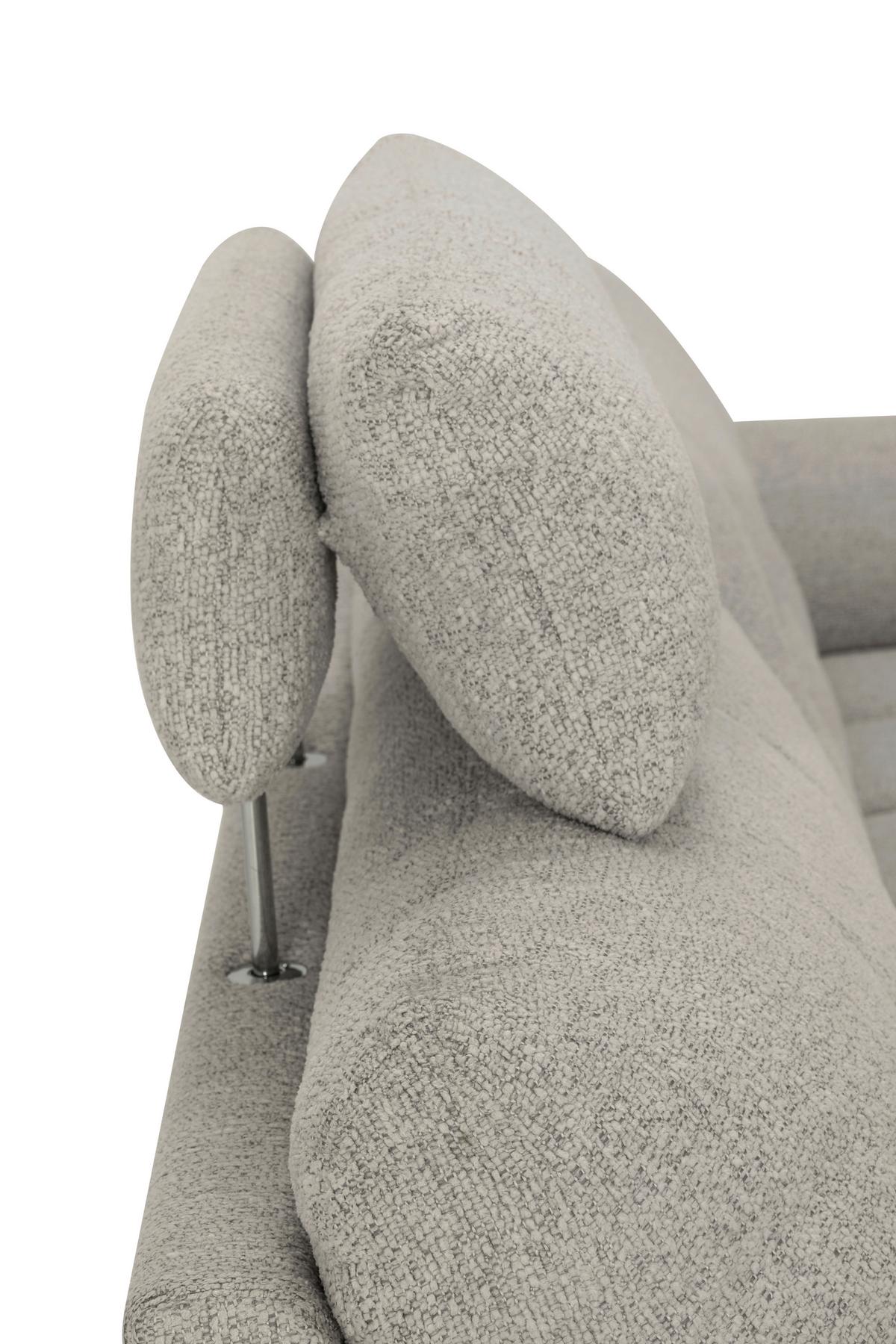 Sedežna Garnitura Venice, Desna - črna/bela, Moderno, kovina/tekstil (268/107/156cm) - Premium Living