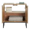 WASCHBECKENUNTERSCHRANK EVEREST -EXKLUSIV- - Schwarz/Naturfarben, Natur, Holz/Metall (60/60/32cm) - Mömax