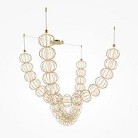 Pendelleuchte Mod216pl-L55g3k - Goldfarben, Design, Metall (208.6/184/35cm) - MAYTONI