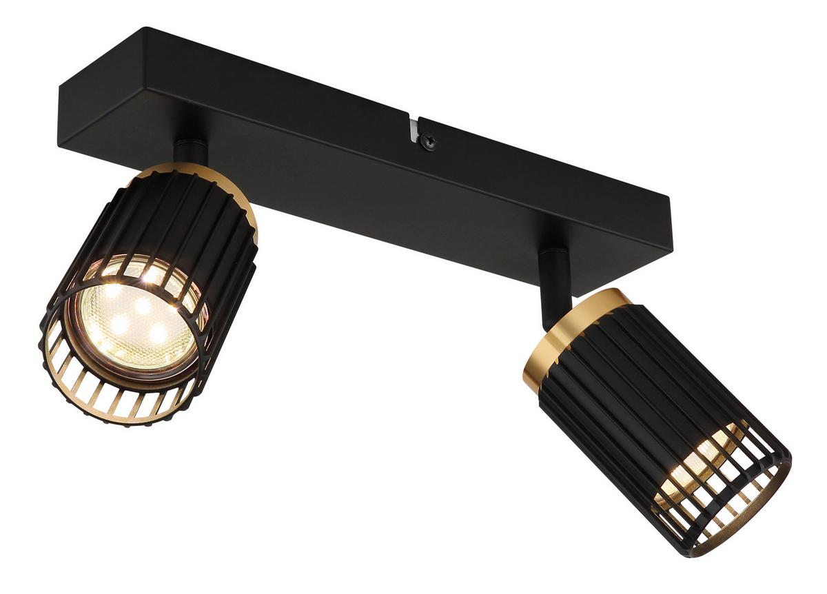 STRAHLER 57906-2 KORBEN - Goldfarben/Schwarz, Design, Metall (26/12,5/15,5cm) - Globo