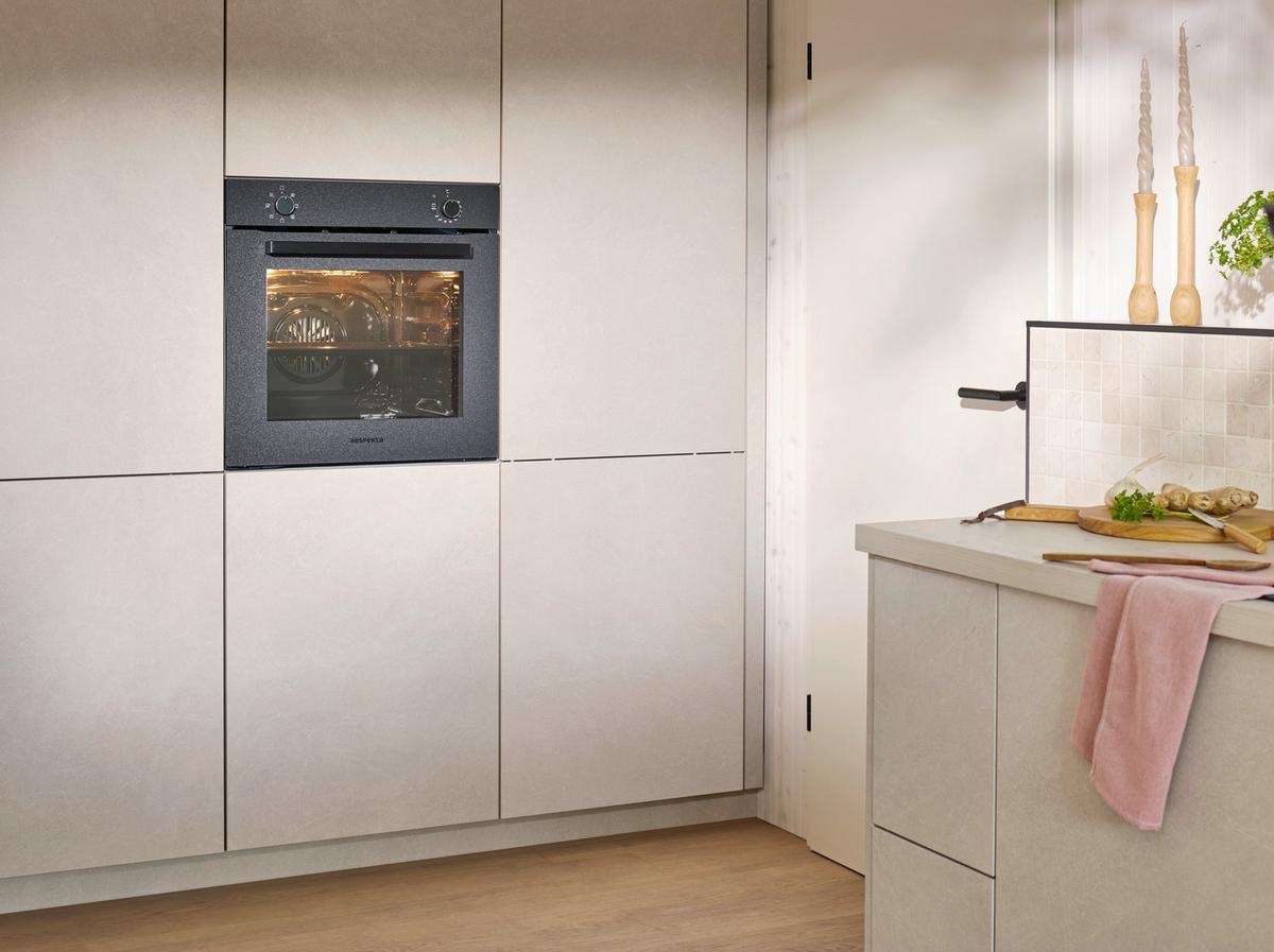 Set S Štedilnikom Aset121m8800i - črna, Basics, kovina/steklo (59,5/65,4/52,1cm) - Respekta