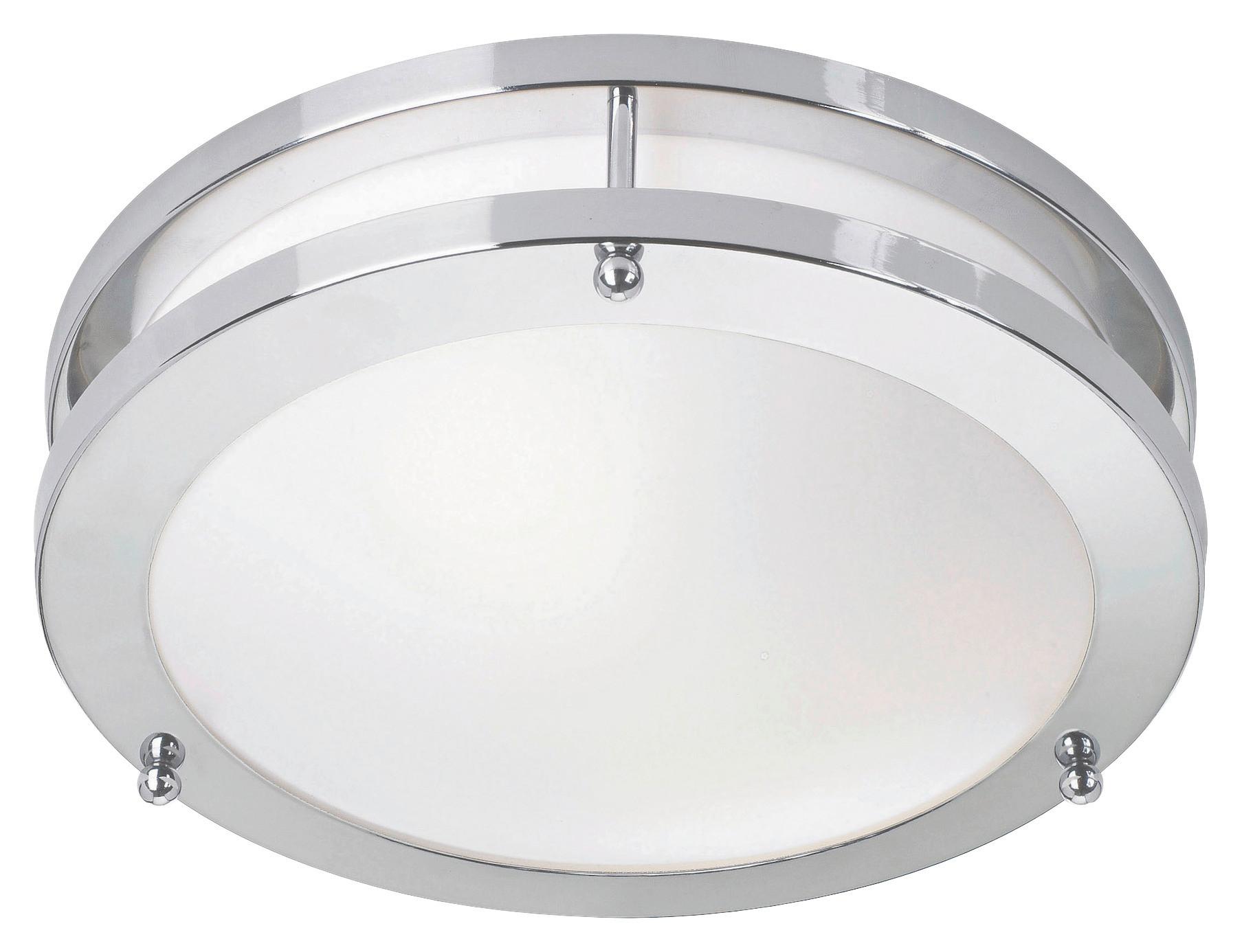 LED-Deckenleuchte Täby max. 9 Watt - Chromfarben/Weiß, Basics (25/25/8,5cm) - Markslöjd