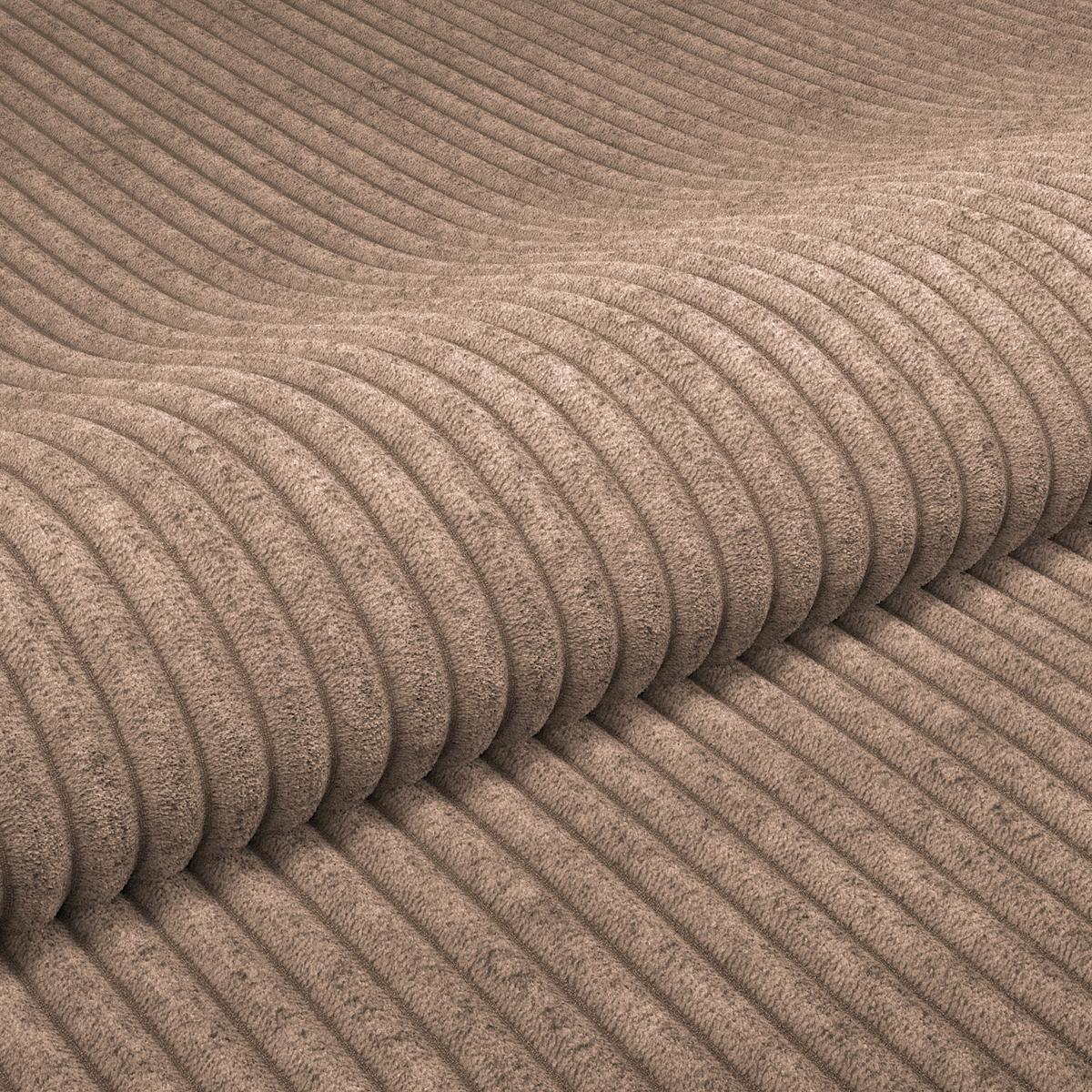 Kutna Garnitura Cloud - cappuccino, Trend, tekstil (290/178cm) - Modern Living