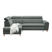 Ecksofa Lugo Graublau - Graublau, MODERN, Holz/Kunststoff (205/98/266cm) - Mömax