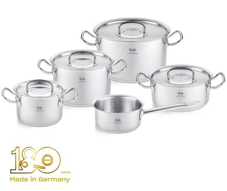 ZESTAW GARNKÓW 87-120-05-000/0 FISSLER - kolor stalowy, Basics, metal - Fissler