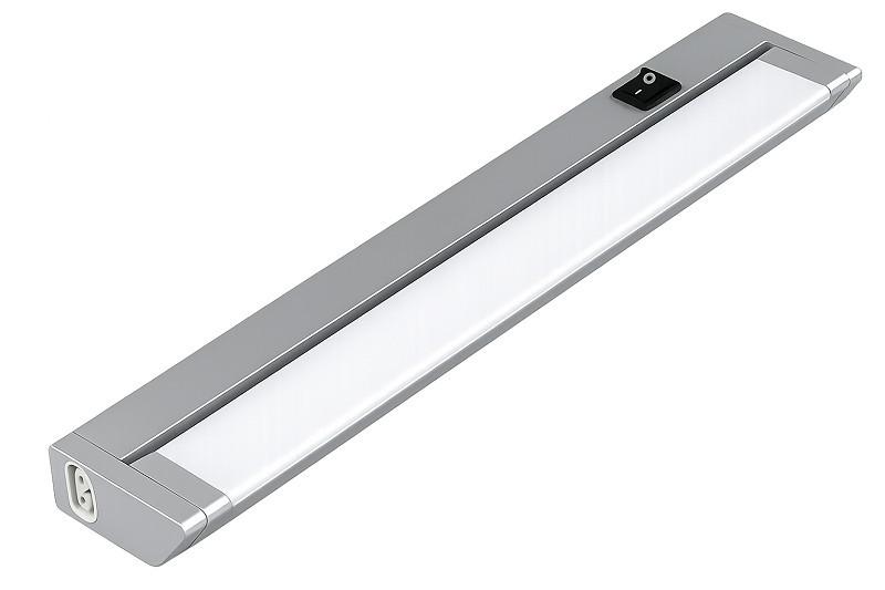 Unterbauleuchte 101226 Grau/Weiß max. 10 Watt - Weiß/Grau, LIFESTYLE, Metall (57,9/2,7/7,8cm) - HKT