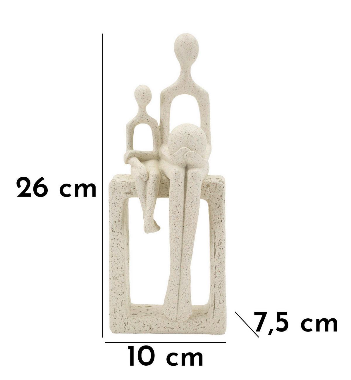 Skulptur Josef Cream - Basics, Kunststoff (10/26/7.5cm)