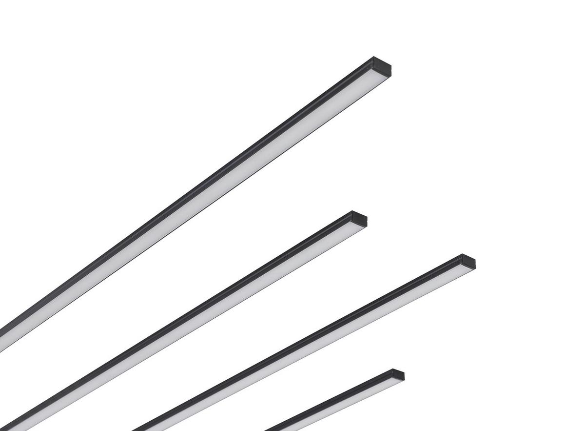 LED-LEUCHTKASTEN NUMIK - Schwarz, Modern, Kunststoff (50/75/100/1,3/0,7cm) - Mömax
