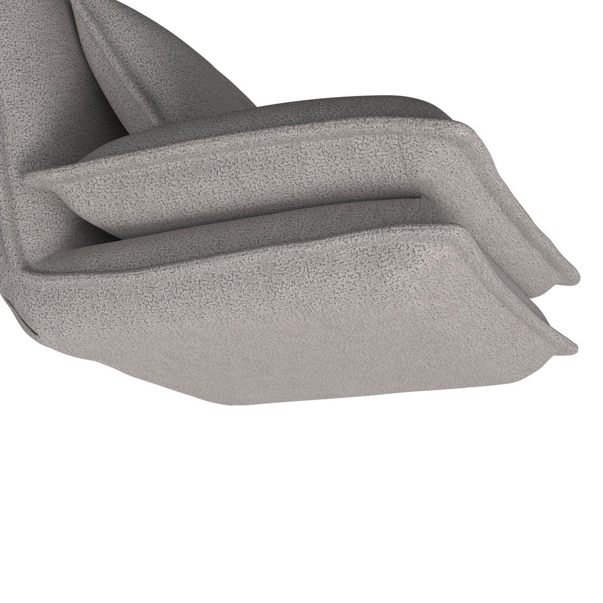 Fekvőfotel Tamara - világosszürke, Modern, textil/fém (82/31/69cm) - Bessagi Home