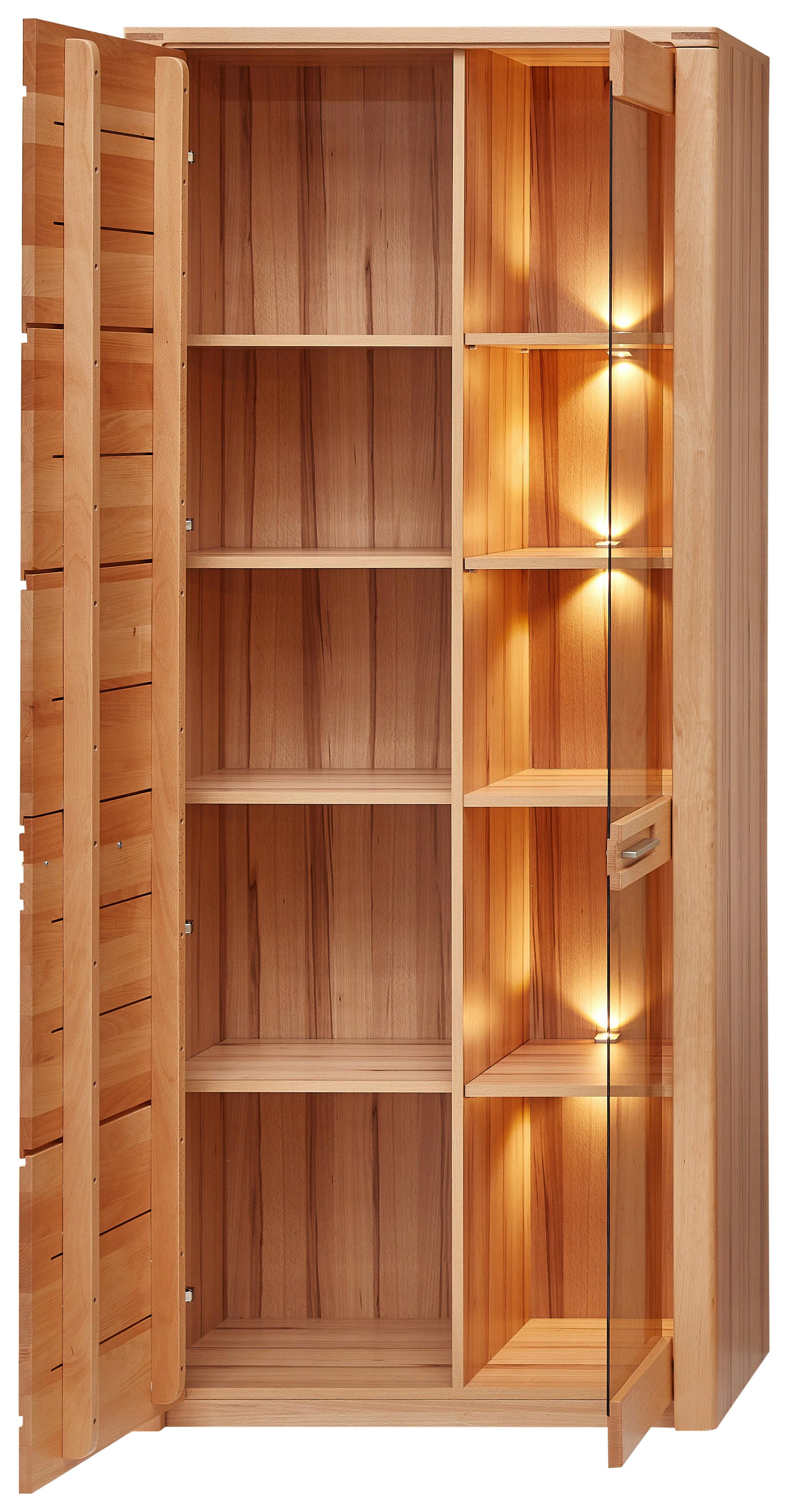 Vitrine Arvid Kernbuche - Kernbuche, Konventionell, Holz/Holzwerkstoff (85/203/40cm) - Mömax