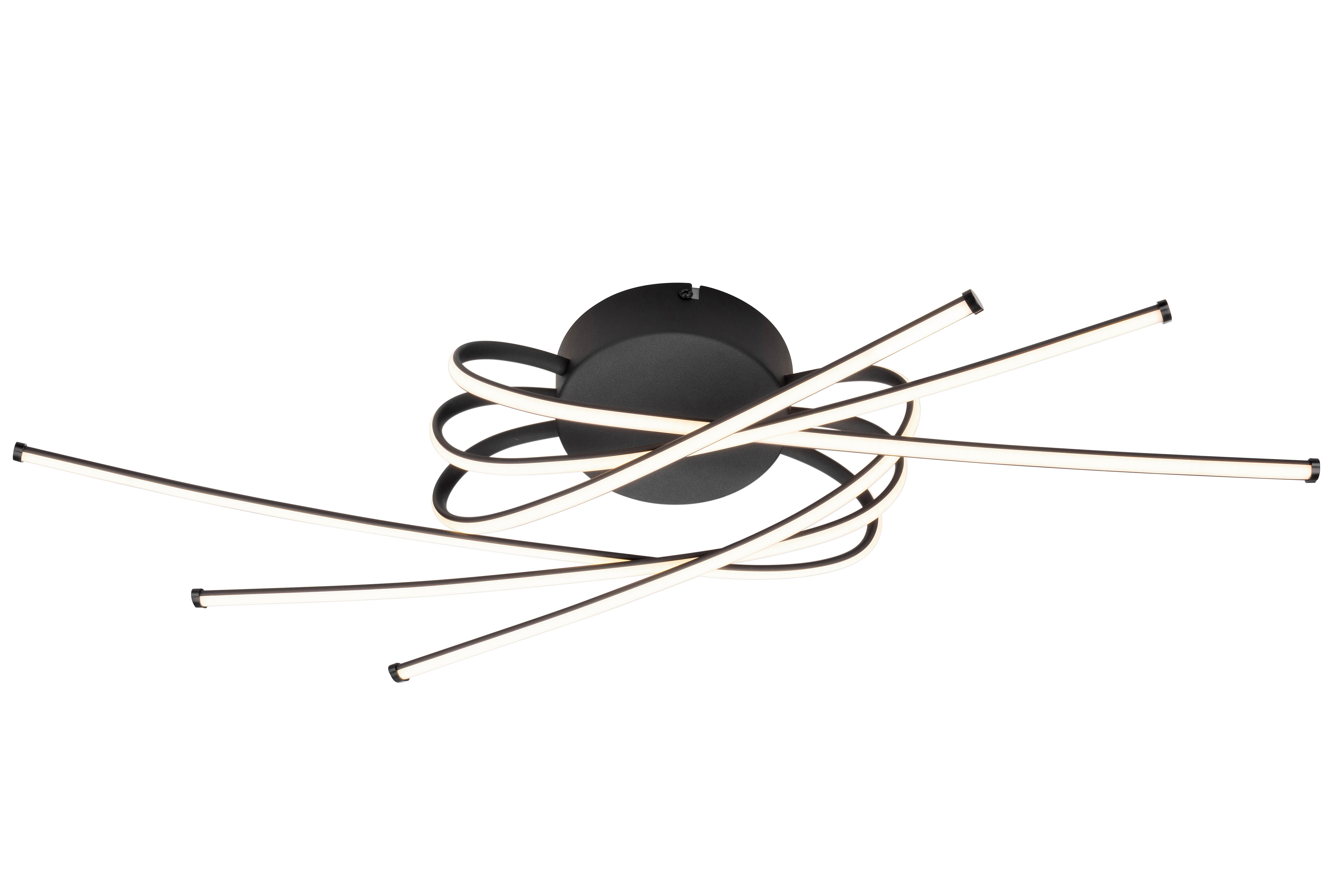LED-TAKLAMPA STRAL - svart, Modern, metall/plast (65,5/31/14cm)