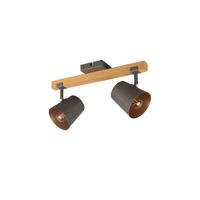 Deckenstrahler Bell in Nickelfarben max. 25 Watt - Nickelfarben, Design, Holz/Metall (14,5/42,5/23,2cm) - Trio Leuchten