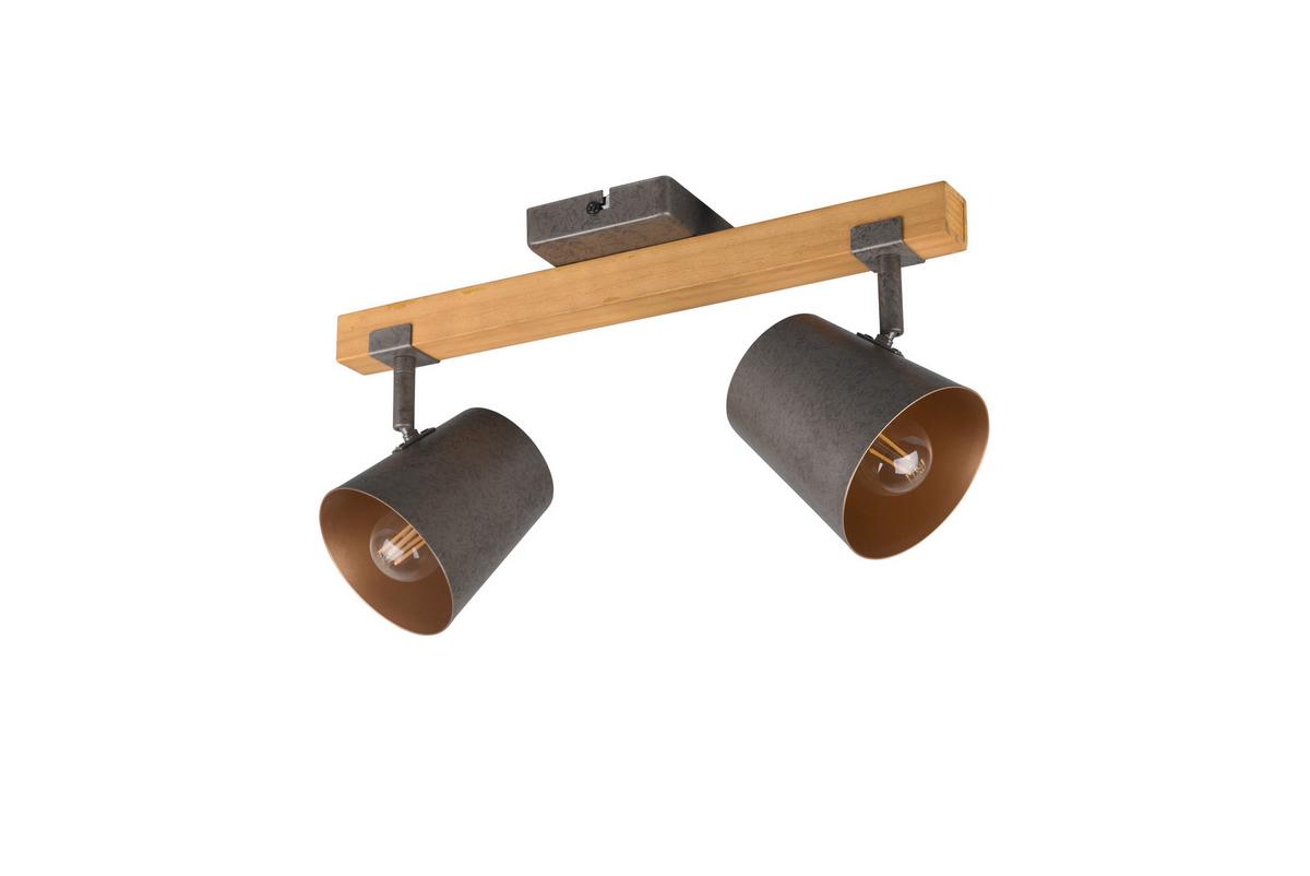 Deckenstrahler Bell in Nickelfarben max. 25 Watt - Nickelfarben, Design, Holz/Metall (14,5/42,5/23,2cm) - Trio Leuchten