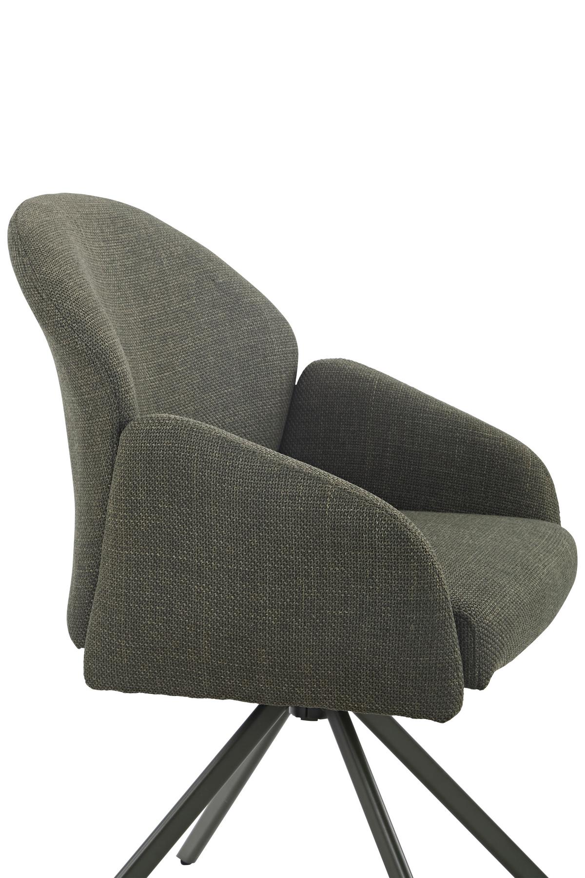 ARMLEHNSTUHL-SET HOLLY S 2ER-SET - Grün, MODERN, Textil (56,5/84/61cm) - MID.YOU