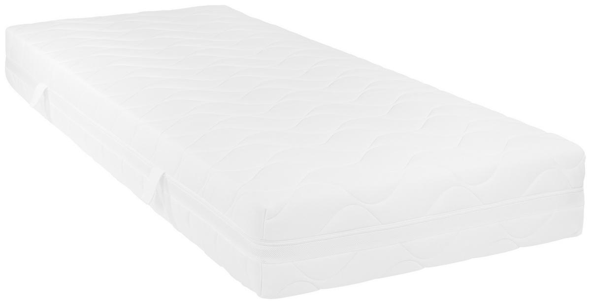 MATERAC-RDZEŃ/SPRĘŻYNY KIESZ. 7 ZONE POCKET SPRING MATTRESS - biały, Modern, tkanina (90/200cm) - Livetastic