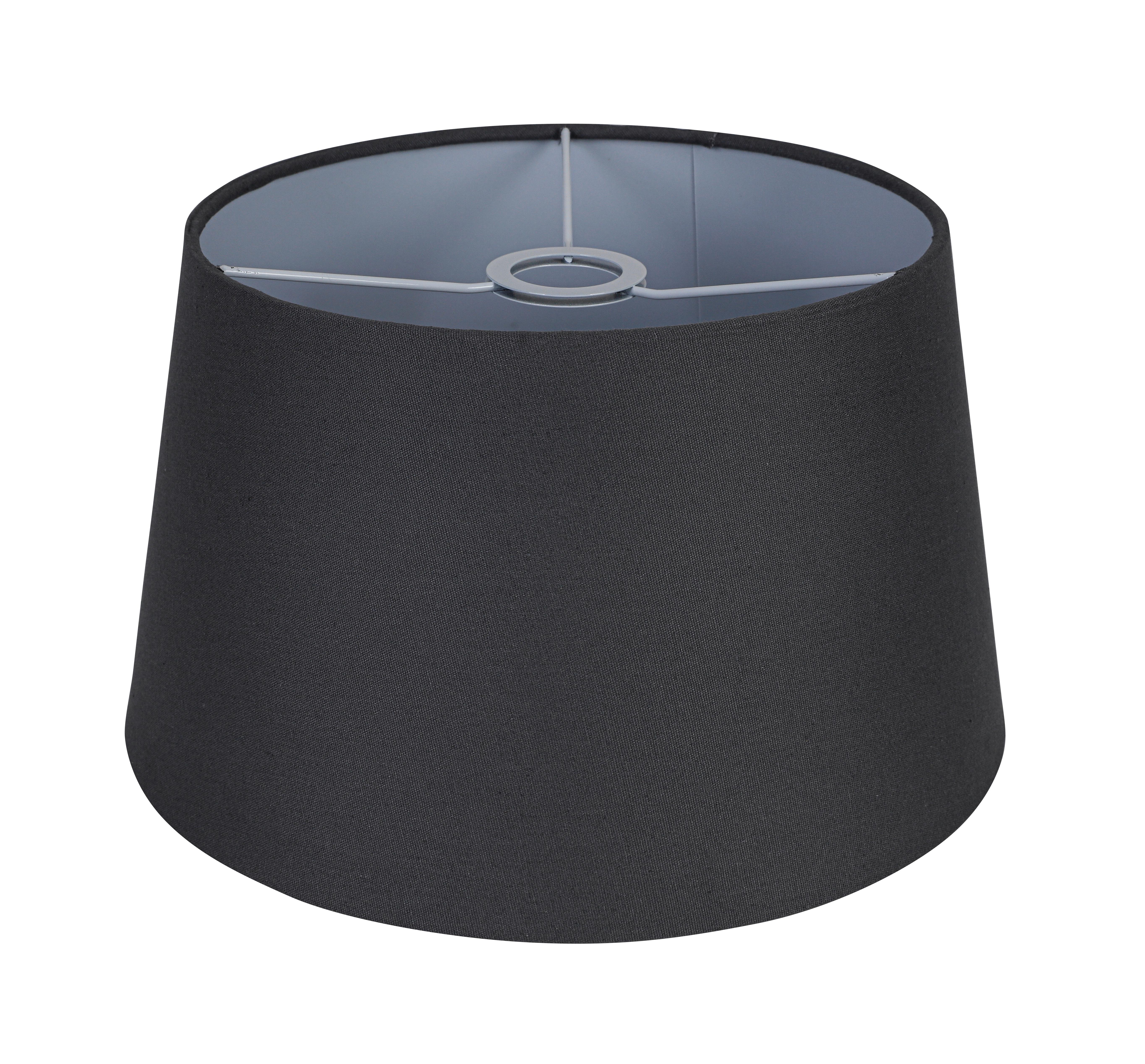 LAMPSKÄRM EMIL - vit/grå, Modern, metall/textil (35/35/20cm) - Mömax