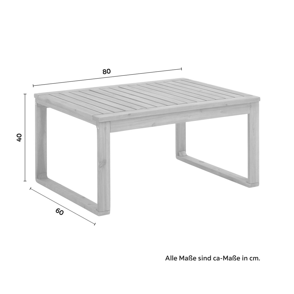 Garnitură grădină Elio - gri închis, Modern, lemn (120/60/68cm) - Bessagi Garden