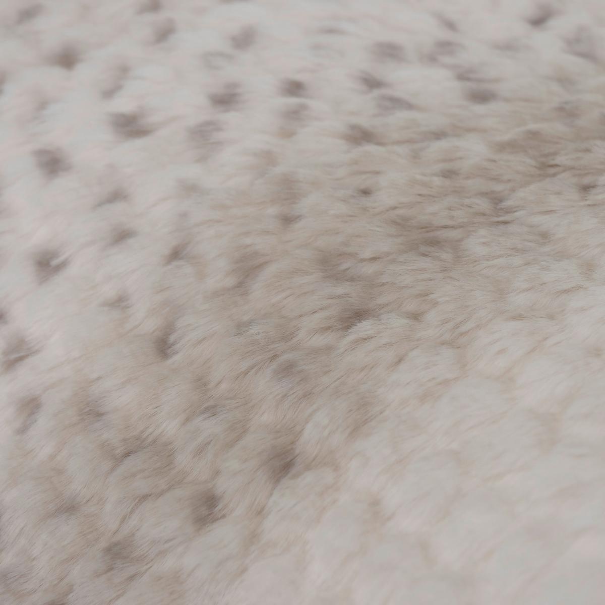 Decke Eldar Creme/Beige ca. 200x150cm - Hellbraun/Beige, Textil (200/150/2cm)