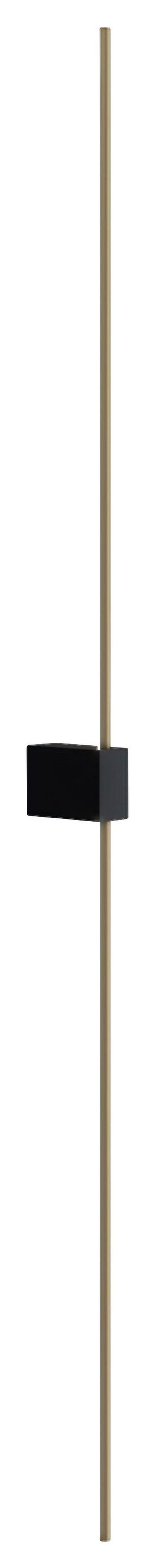 Wandleuchte Pars Schwarz/Goldfarben max.12 Watt - Goldfarben/Schwarz, Basics, Metall (7/3/104,9cm) - MAYTONI