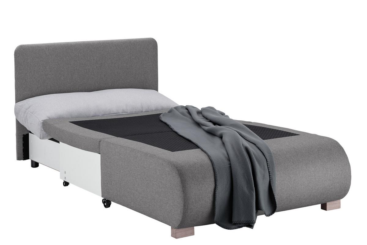 Fekvőfotel Keny - szürke, Konventionell, textil (100/76/84cm) - Mömax