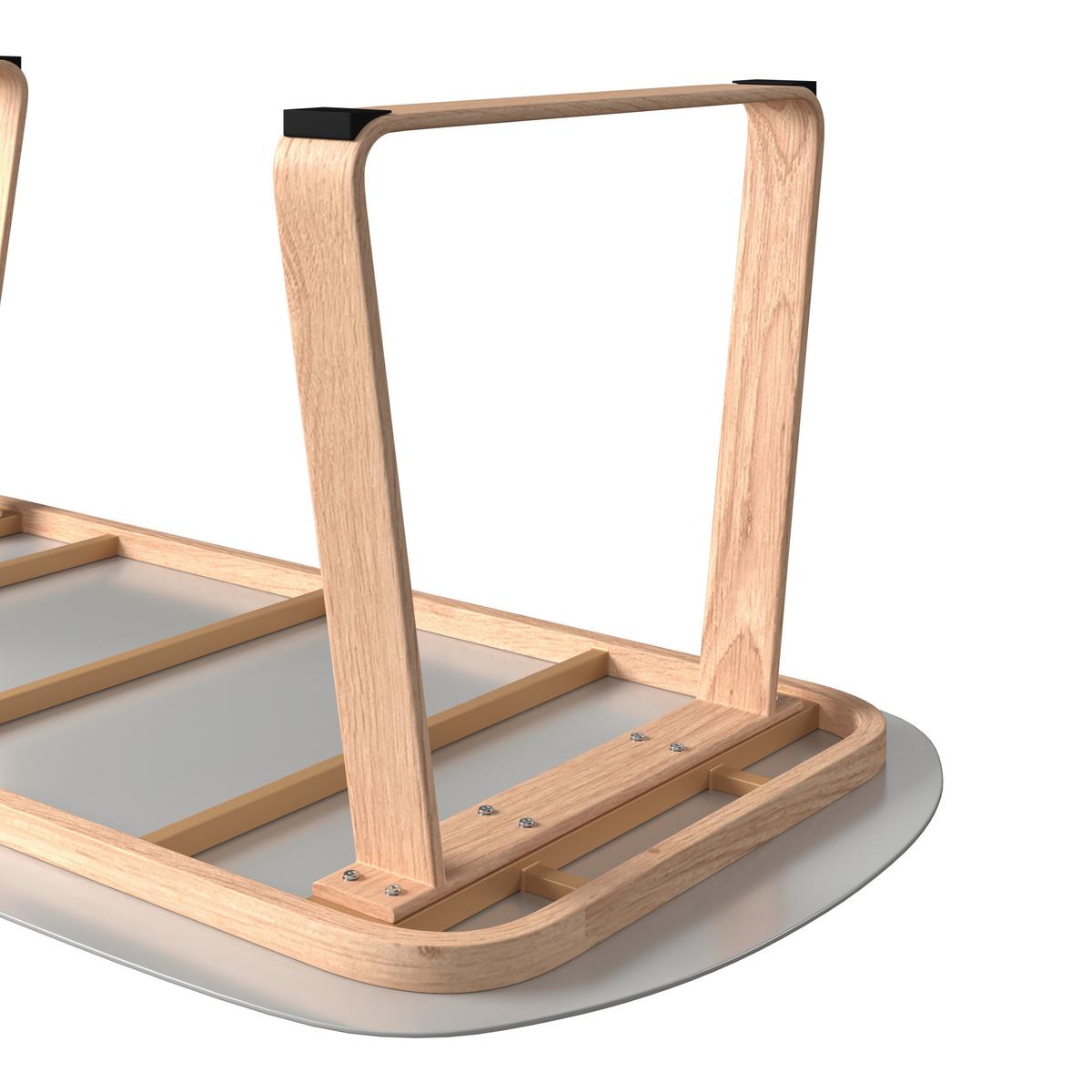 Gartentischgruppe Enzi Naturfarben/Beige - Beige/Naturfarben, MODERN, Glas/Textil (200/100/76cm) - Mömax