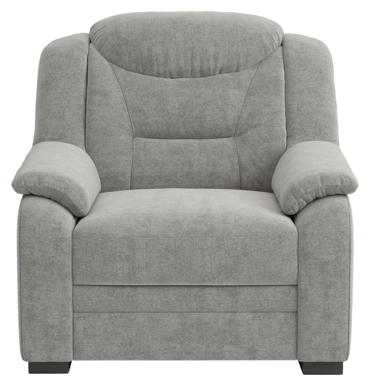 Tv-fotel Marcus - világosszürke, Modern, textil (97/99/99cm)