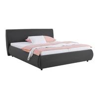 ŁÓŻKO TAPICEROWANE BIERN - antracytowy/kolor naturalny, Konventionell, materiał drewnopochodny/tworzywo sztuczne (180/200cm) - Mömax