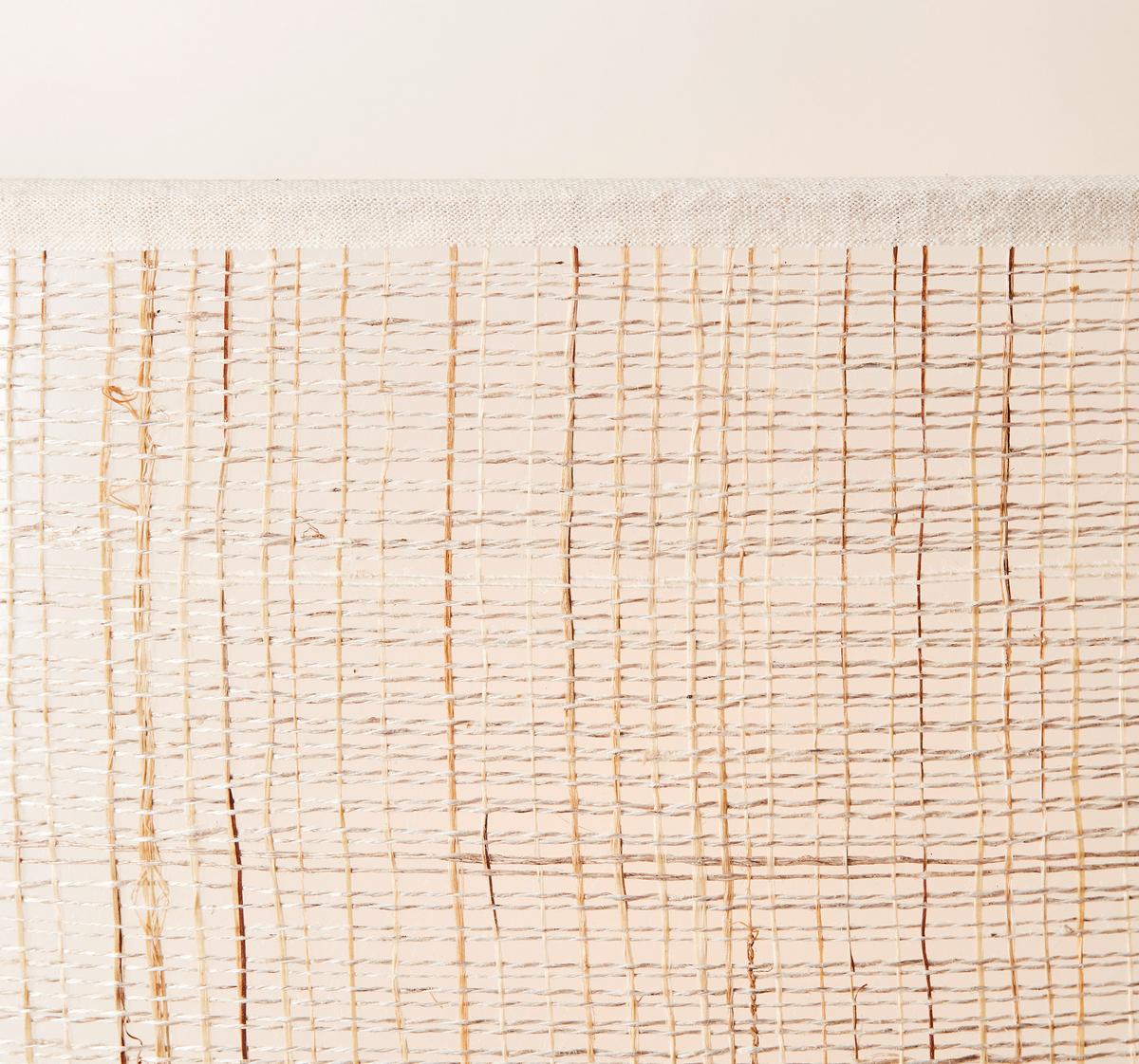 Stehleuchte Odar Schwarz/Beige max. 42 Watt - Beige/Schwarz, Natur, Papier/Textil (36/152,5cm) - Brilliant