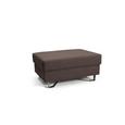 Tabure Mohito - krom/rjava, Moderno, kovina/tekstil (64/43/92cm) - Premium Living Tabure Mohito - krom/rjava, Moderno, kovina/tekstil (64/43/92cm) - Premium Living