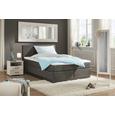 Boxspringbett Grau 180x200cm - Schwarz/Grau, Design, Holz/Holzwerkstoff (206/182/100cm) - MODERN LIVING