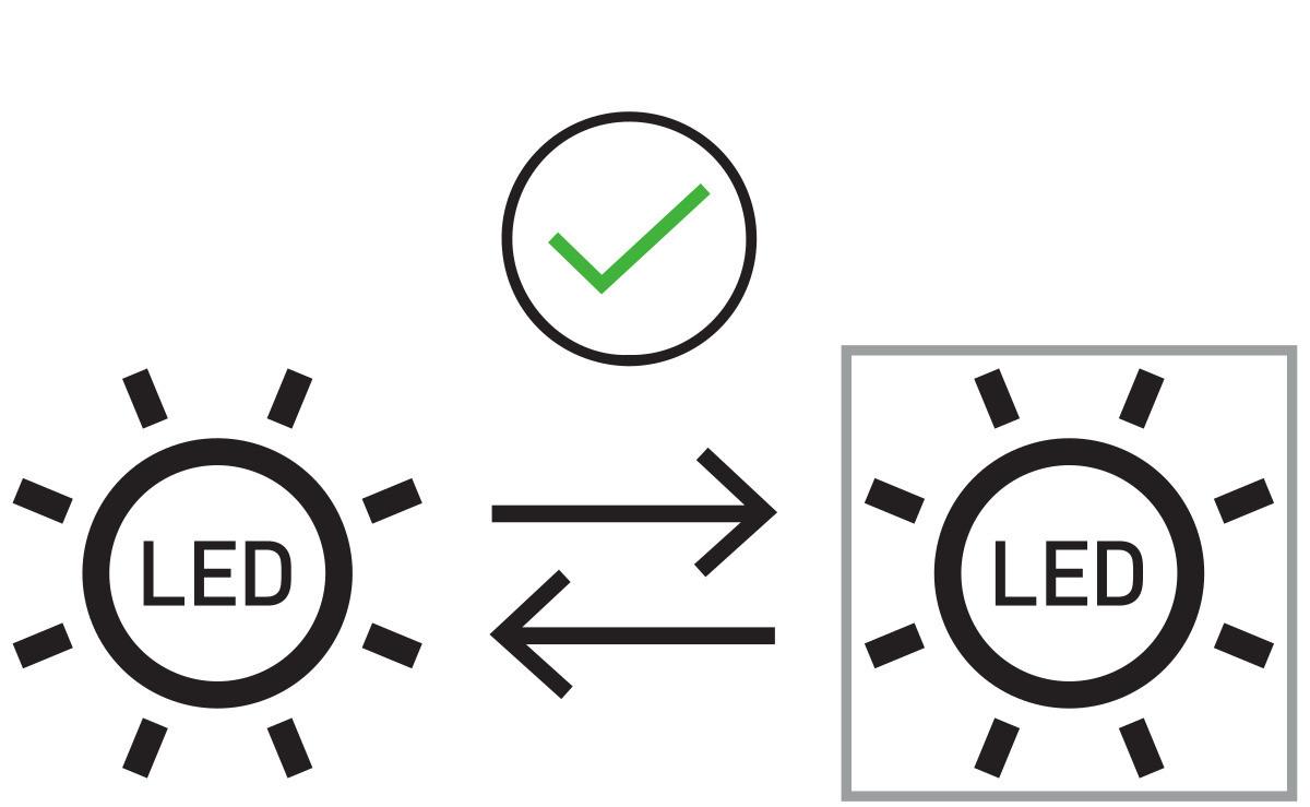 LED-TAKLAMPA CEYLIN - klar/kromfärg, Basics, metall/glas (60/60/150cm)