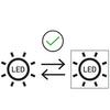 LED-TAKLAMPA CEYLIN - klar/kromfärg, Basics, metall/glas (60/60/150cm)