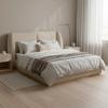 STOPPAD SÄNG FRIDA - beige/svart, Modern, metall/trä (180/200cm) - Bessagi Home